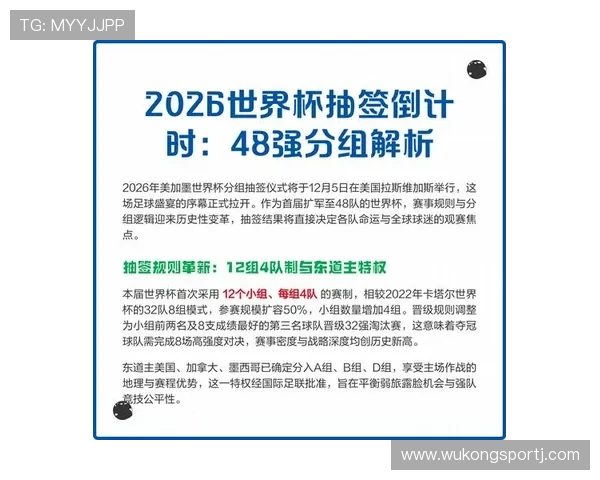 2026世界杯48队12个小组赛制如何规定及32强晋级规则解析